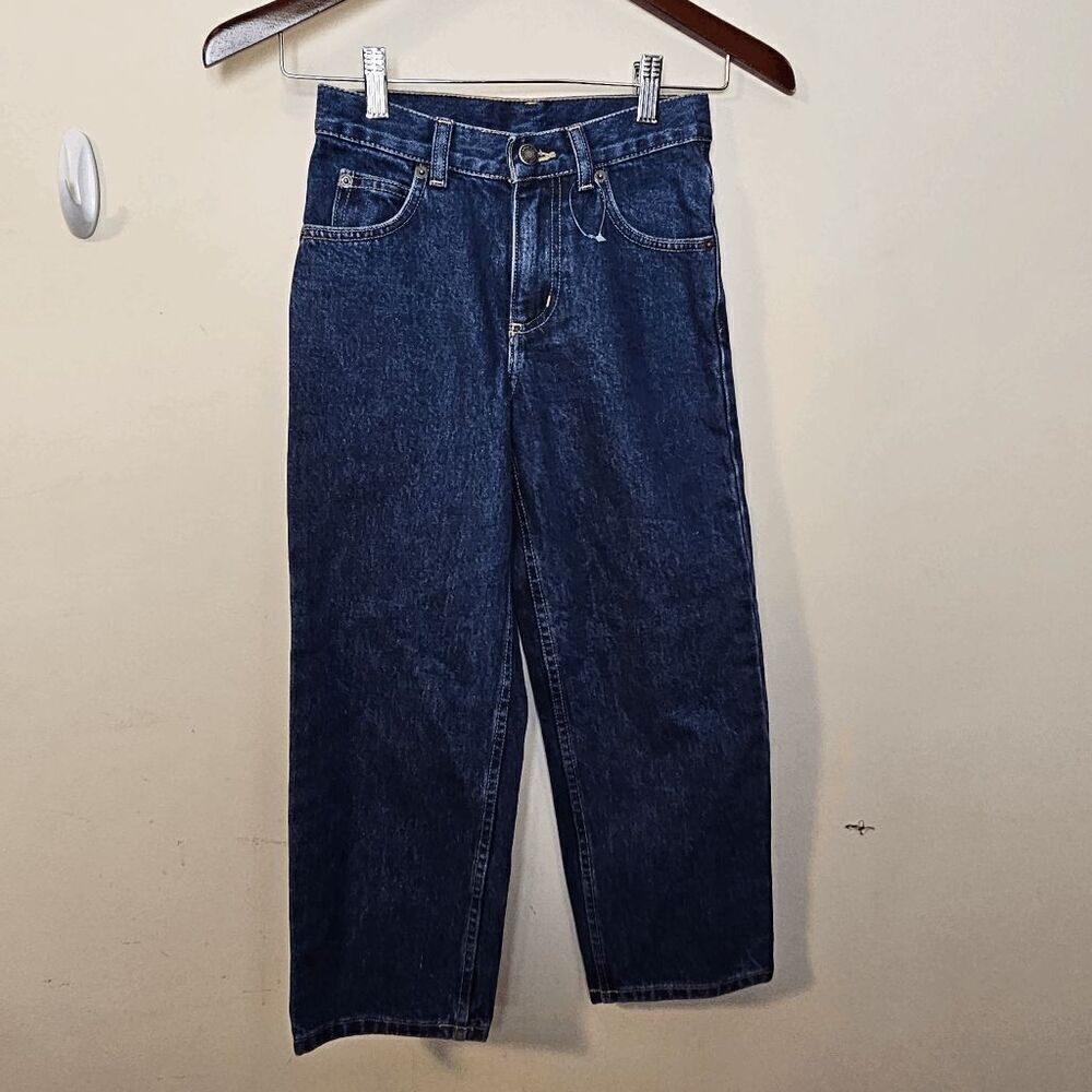 Lands End Traditional Fit Jeans 5 Pocket NWT Boys Blue Size Youth 8